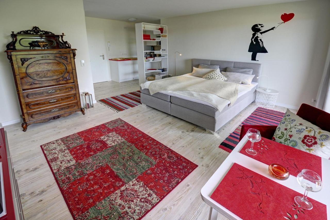 Fewo1846 - Flensview - Komfortables Studioapartment Mit Balkon Und Hafenblick Flensborg Eksteriør billede