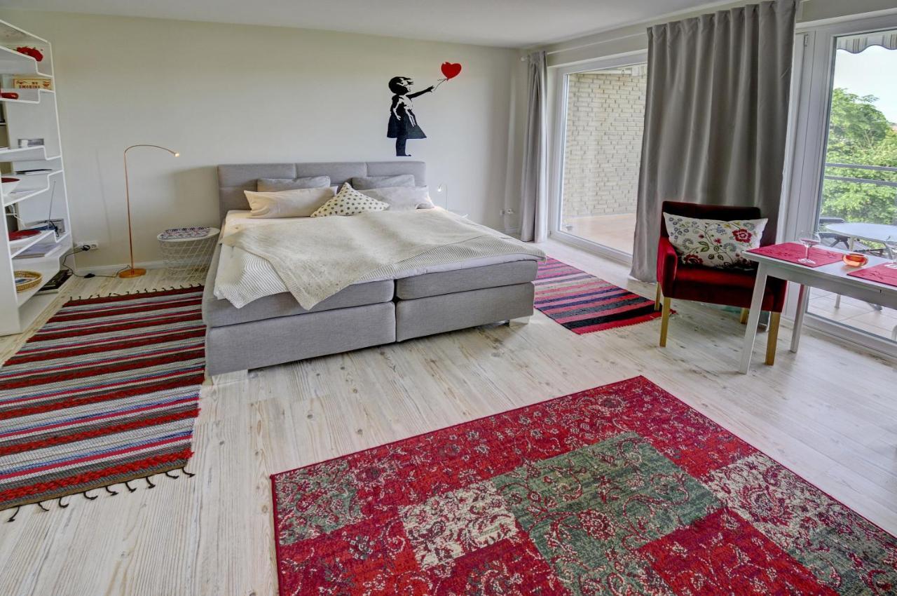 Fewo1846 - Flensview - Komfortables Studioapartment Mit Balkon Und Hafenblick Flensborg Eksteriør billede