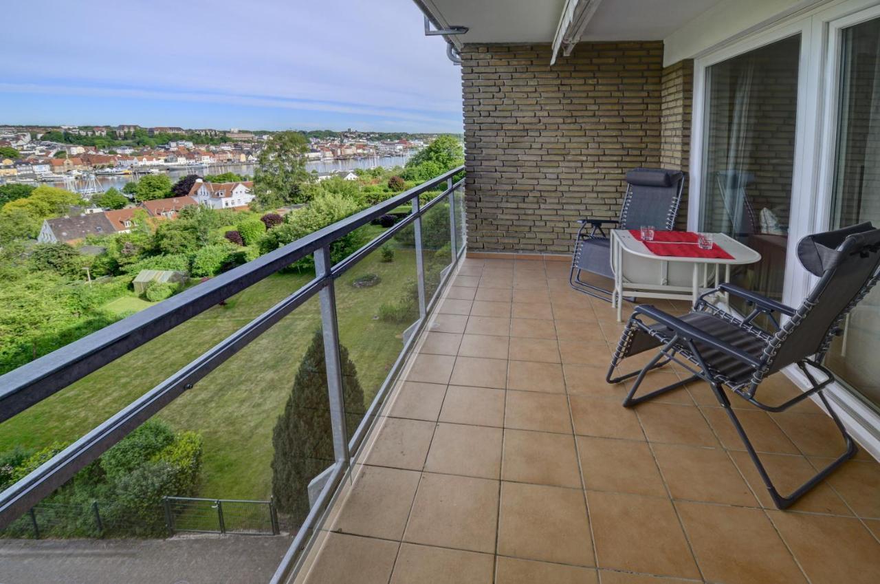 Fewo1846 - Flensview - Komfortables Studioapartment Mit Balkon Und Hafenblick Flensborg Eksteriør billede